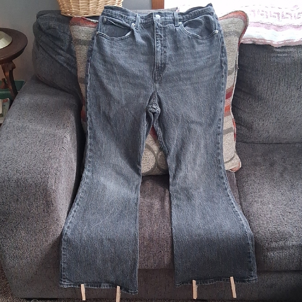 Levi's Dark Gray Flare Women's Jeans